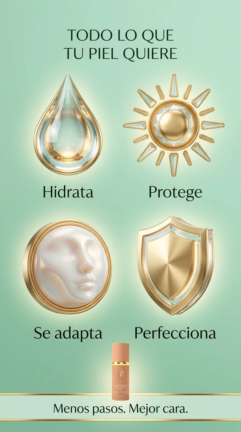 Base Adaptativa Biomimic 4 en 1™ – Tono Perfecto Inteligente