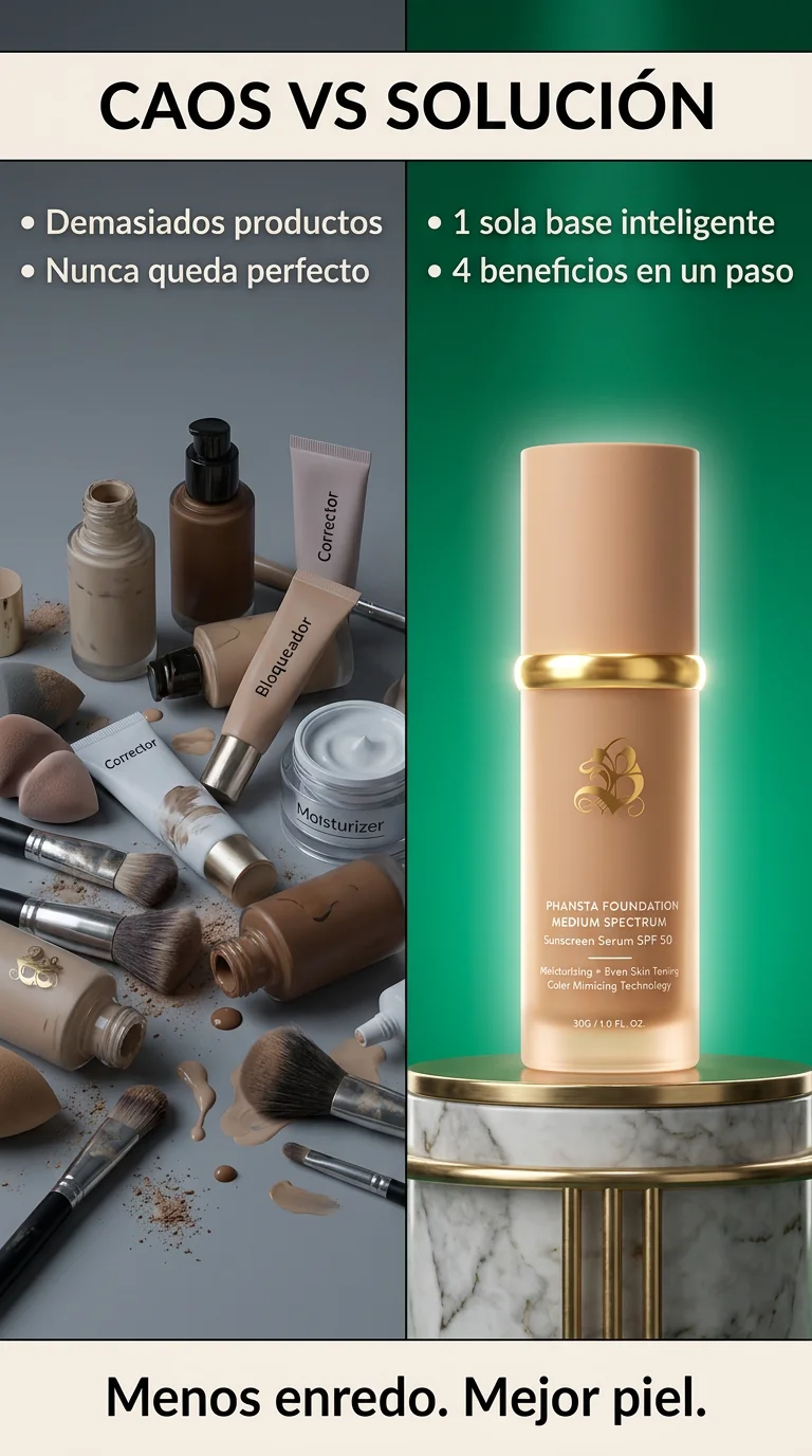 Base Adaptativa Biomimic 4 en 1™ – Tono Perfecto Inteligente