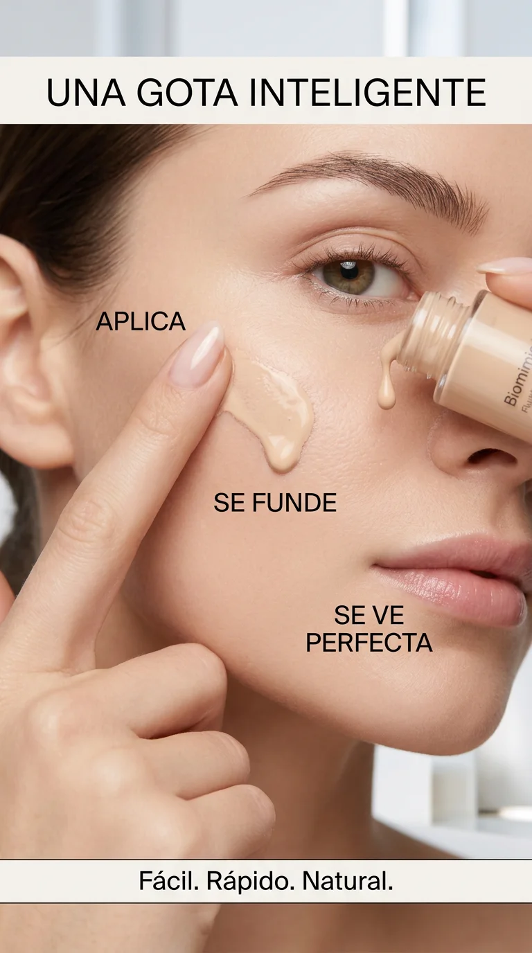 Base Adaptativa Biomimic 4 en 1™ – Tono Perfecto Inteligente