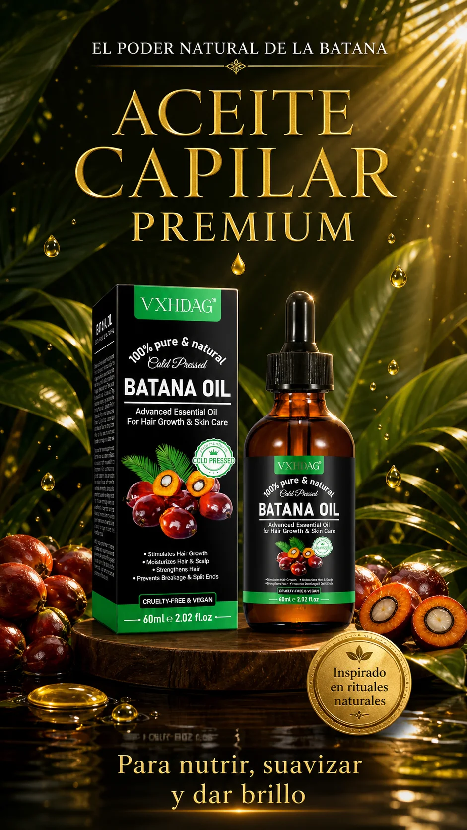 Aceite de Batana – Crecimiento Capilar Natural desde la Raíz